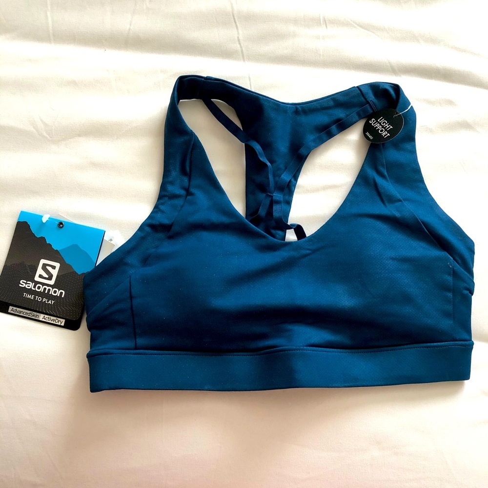 Salomon Blue Sports Bra